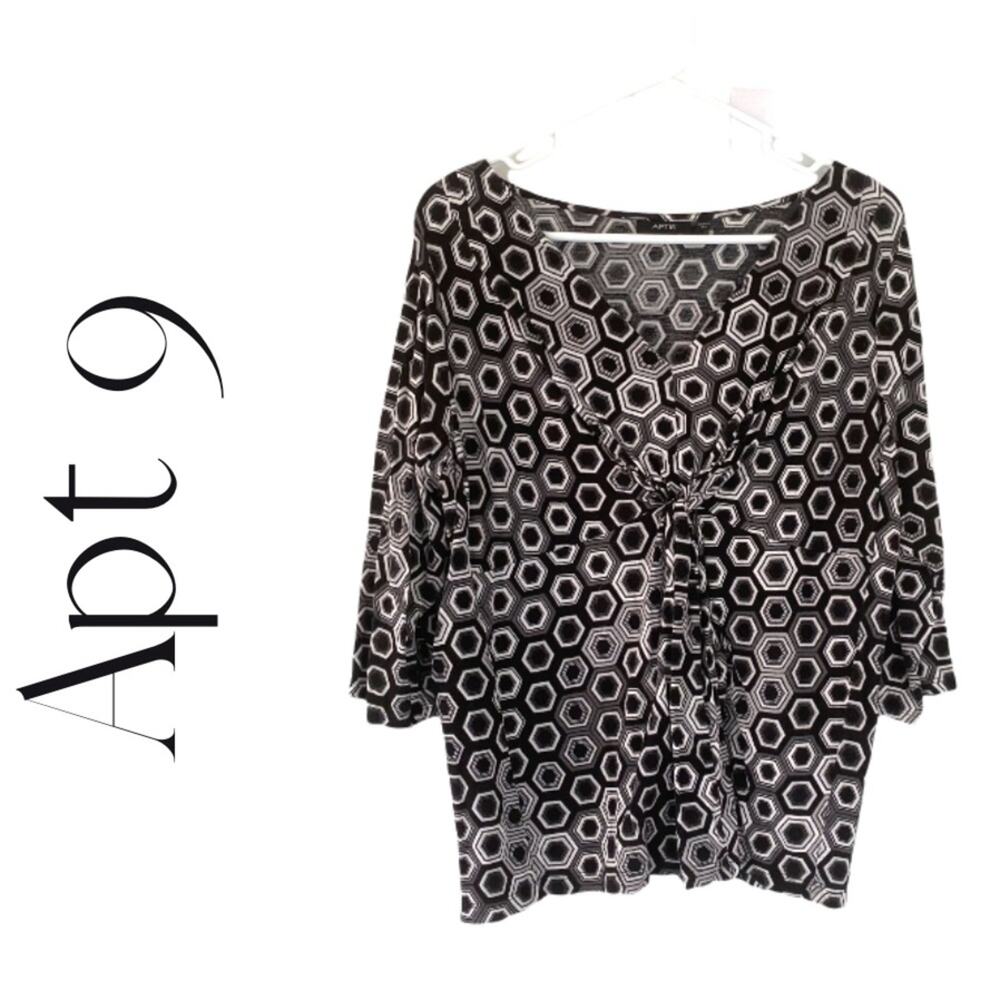 Apt. 9 Geo Print Blouse